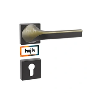 Guangdong-hyh Hardware Wooden Modern Interior  Door Handle black door handle