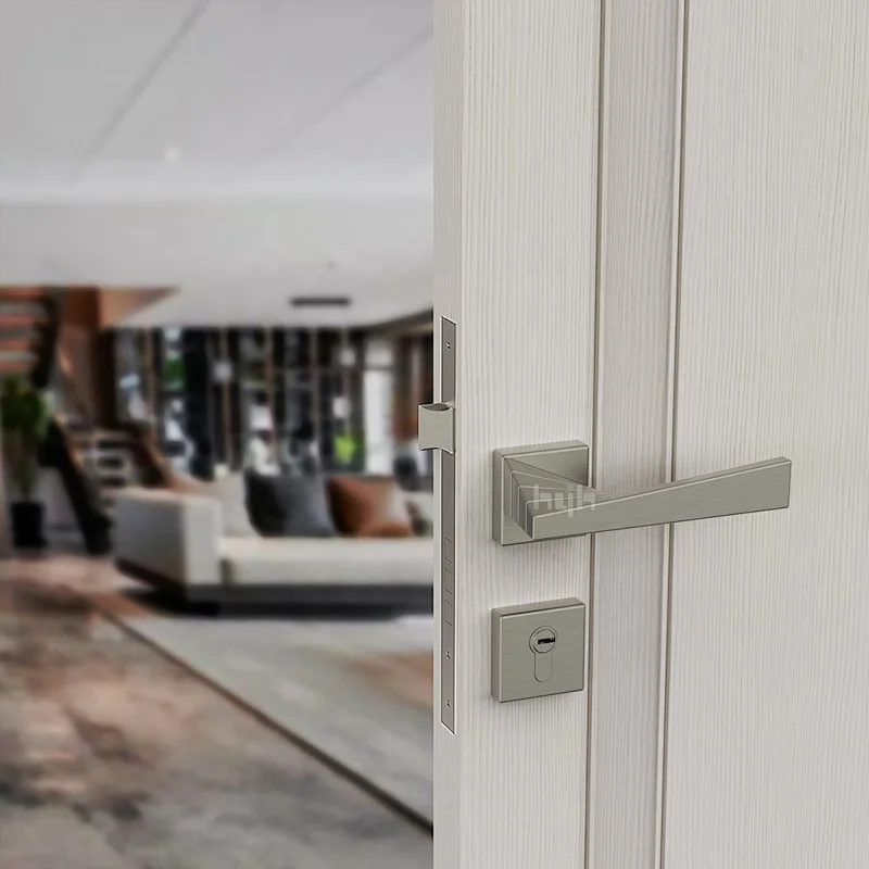 hyh New Zinc Alloy Leverset Industrial Door Handles For Exit Door Outside Exterior Door