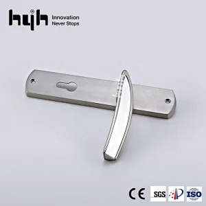 Top Quality Entrance Zinc Alloy Plate Door Handle, Luxury Door Handles With Plate