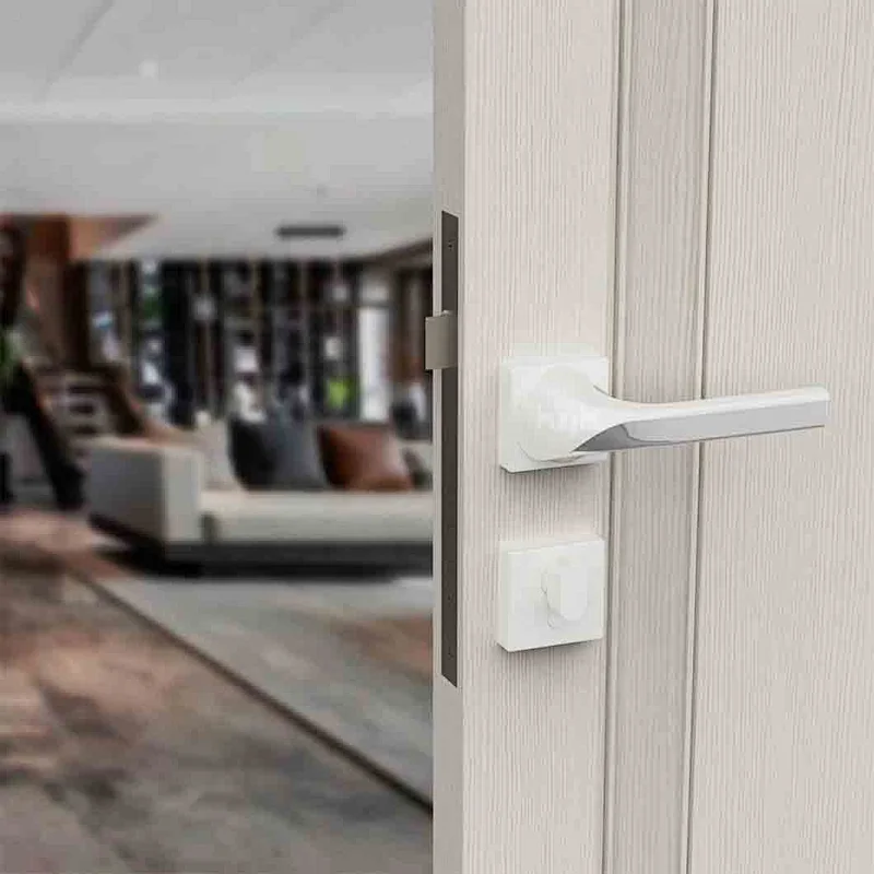 Guangdong-hyh Hardware Wooden Modern Interior  Door Handle black door handle