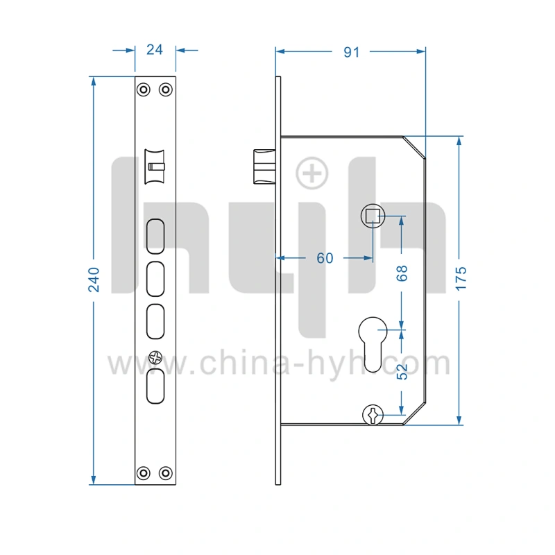 hyh smart door lock for apartment with TTLock app control