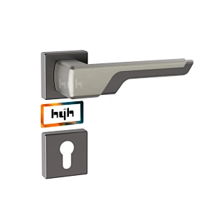 hyh Rose Gold Internal Round Door Handle/ Lock Front Door Handle Lock Set Luxury Matt Black Door Handle With Lock
