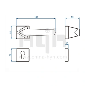 Latest Patent Zamak Smart Design Lever Door Handle