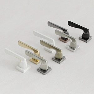 New Patent Zinc Villa Rosette Passage Door Handle