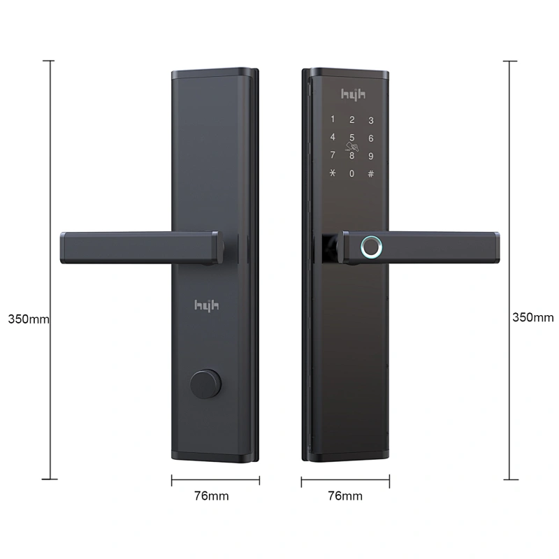 hyh zinc alloy smart door lock with Tuya access