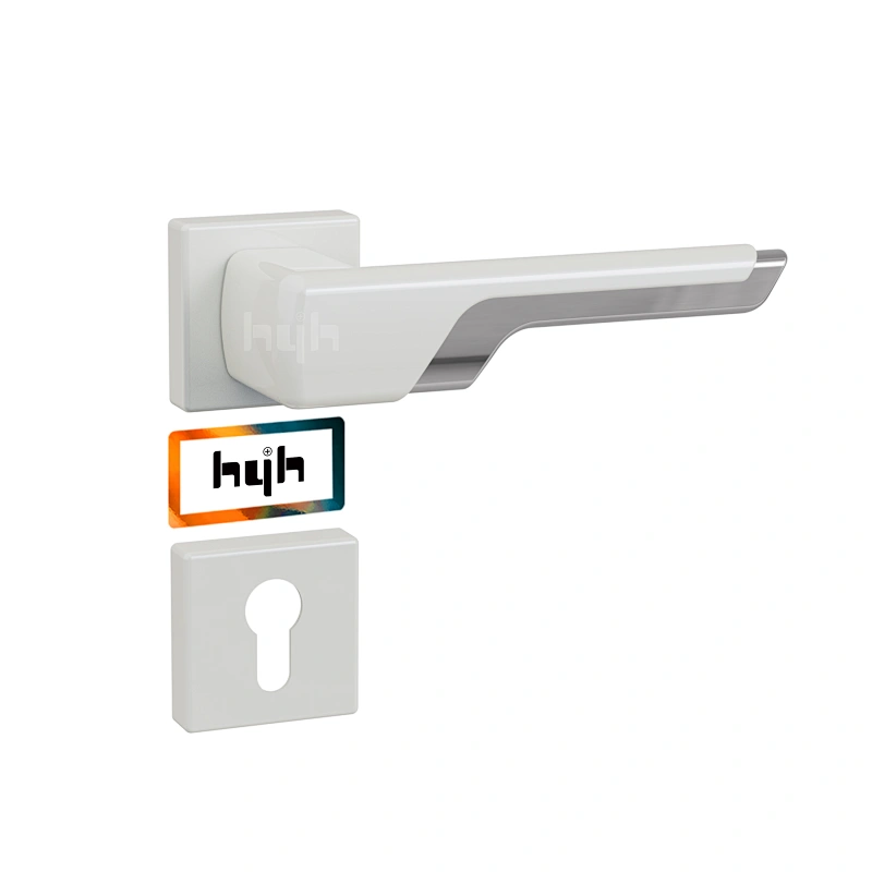 hyh Rose Gold Internal Round Door Handle/ Lock Front Door Handle Lock Set Luxury Matt Black Door Handle With Lock