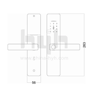 hyh fingerprint door lock for interior door