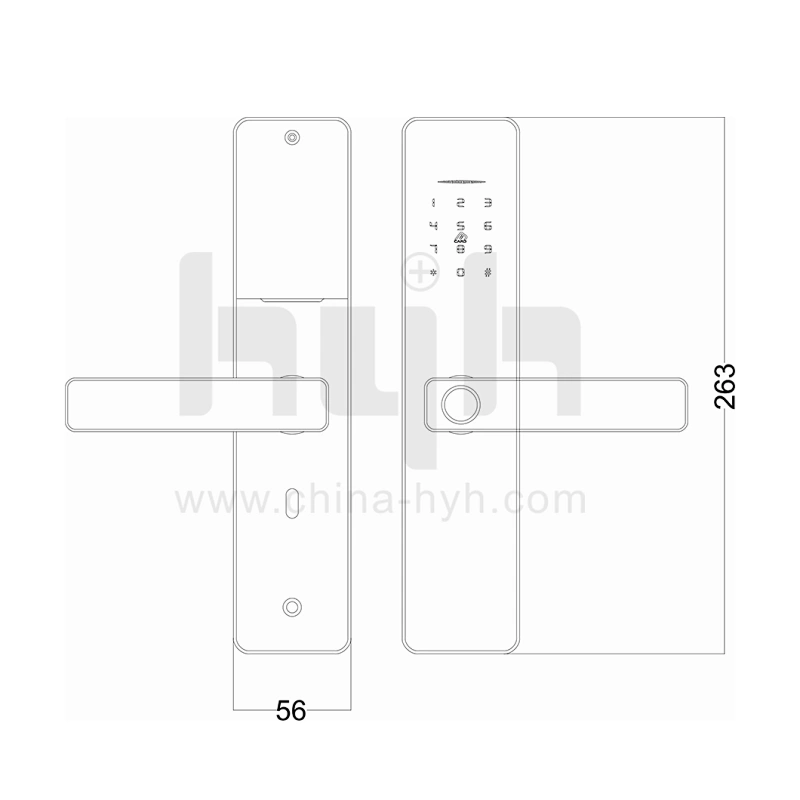 hyh fingerprint door lock for interior door