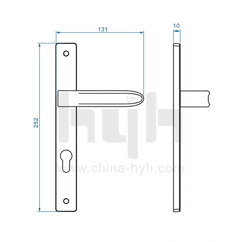 hyh Square Chrome Handle