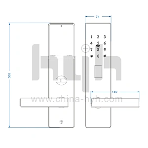 hyh digital password unlock door lock for hotel