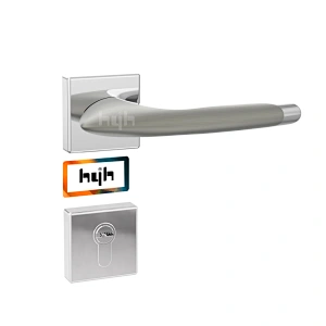 hyh Zinc Alloy Heat Resistant Metal Door Handle,Inner Door Handles Lever Brushed Nickel Privacy Dummy Door Handle
