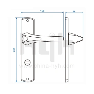hyh Patent Design European Easy to Install Door Locks With Rosette