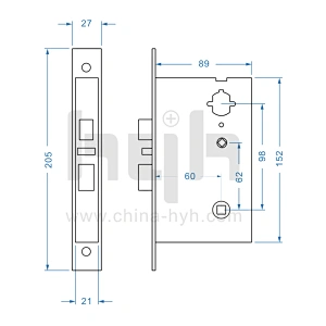 hyh card access smart door lock