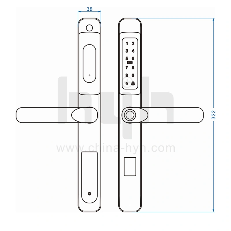 hyh aluminum alloy door lock