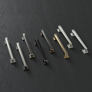 New Italy Style Zamak Double Open Glass Door Sliding Door Pull Handles