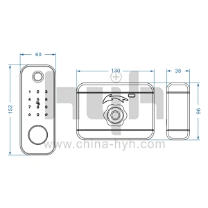hyh Zinc Alloy Smart Door Lock for Front Door