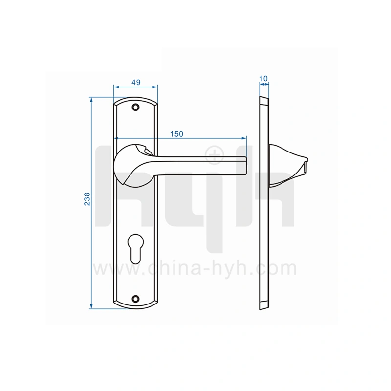 hyh Mortise Door Modern Handle For Aluminum Door