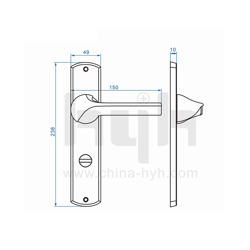China Entrance Set Security Handle Mortise Square Gate Lock