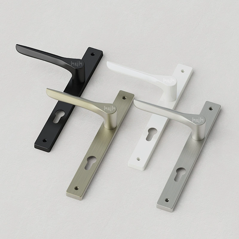 hyh Modern Style Zinc Alloy Entrance Plate Door Handle
