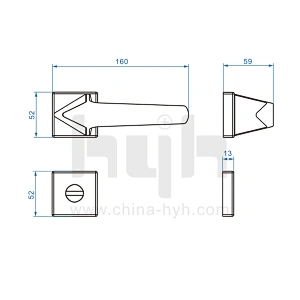Wooden Double Zinc Alloy Mortise Door Lock