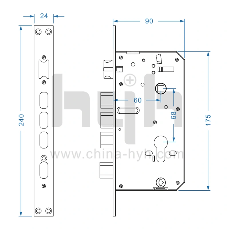 hyh smart door lock with fingerprint access
