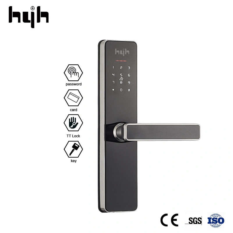 hyh card access smart door lock for apartment