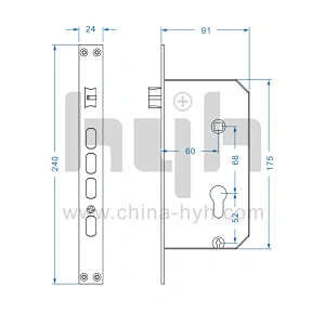 hyh Hotel Key Card Security Door Lock