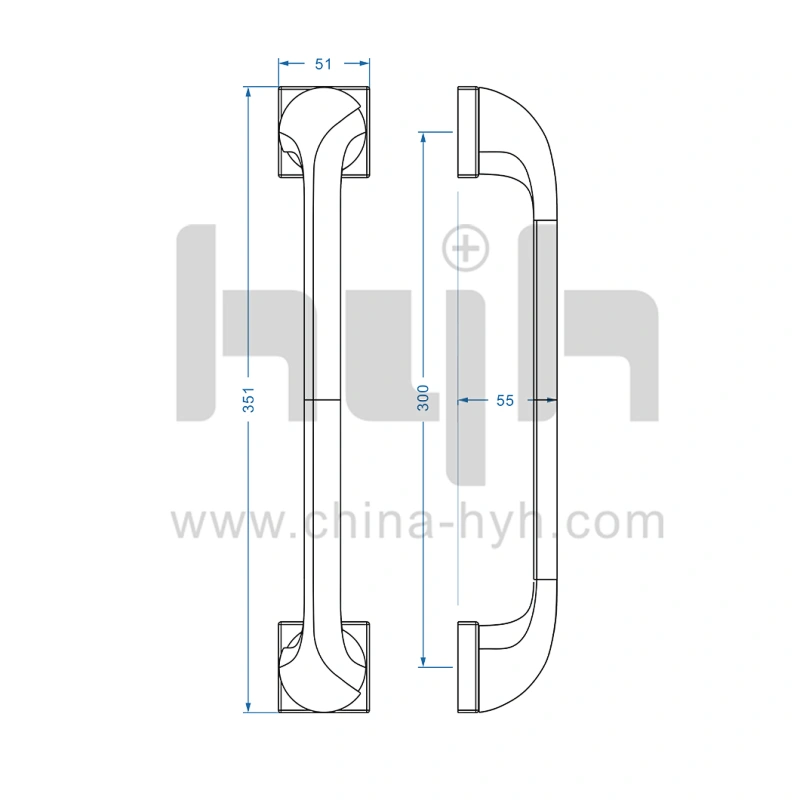 Modern Top Quality Security Zinc Alloy Entrance Antique Pull Handles