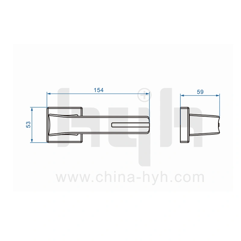 High Quality Royal New Style Fancy Zinc Door Handle Lock