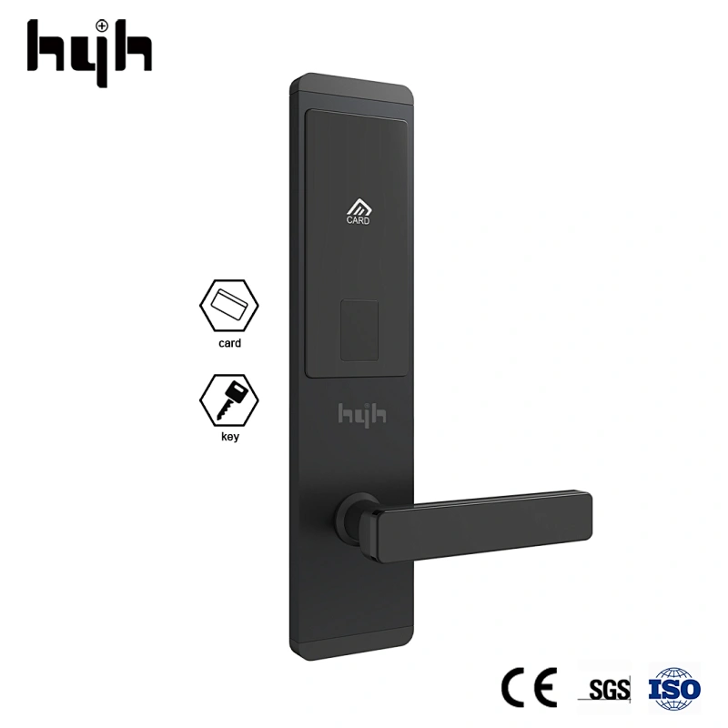 hyh hotel door lock with handle and card access