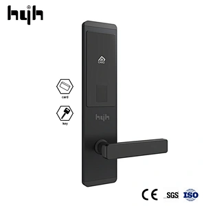 hyh hotel door lock with handle and card access