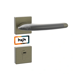 hyh Zinc Alloy Heat Resistant Metal Door Handle,Inner Door Handles Lever Brushed Nickel Privacy Dummy Door Handle