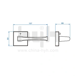 Hot Sale Heavy Duty Interior Zamak Passage Door Lock