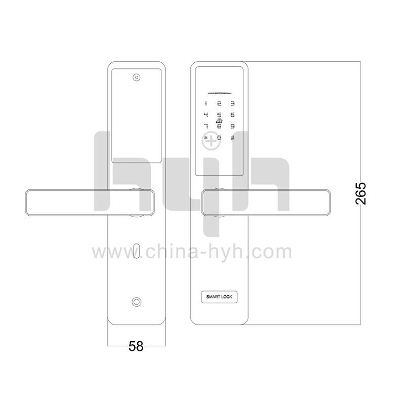hyh Digital Password Smart Door Lock for Apartment