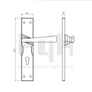 Zinc Patent Mortise Hotel Wooden Room Classic Zinc Alloy Door Lock
