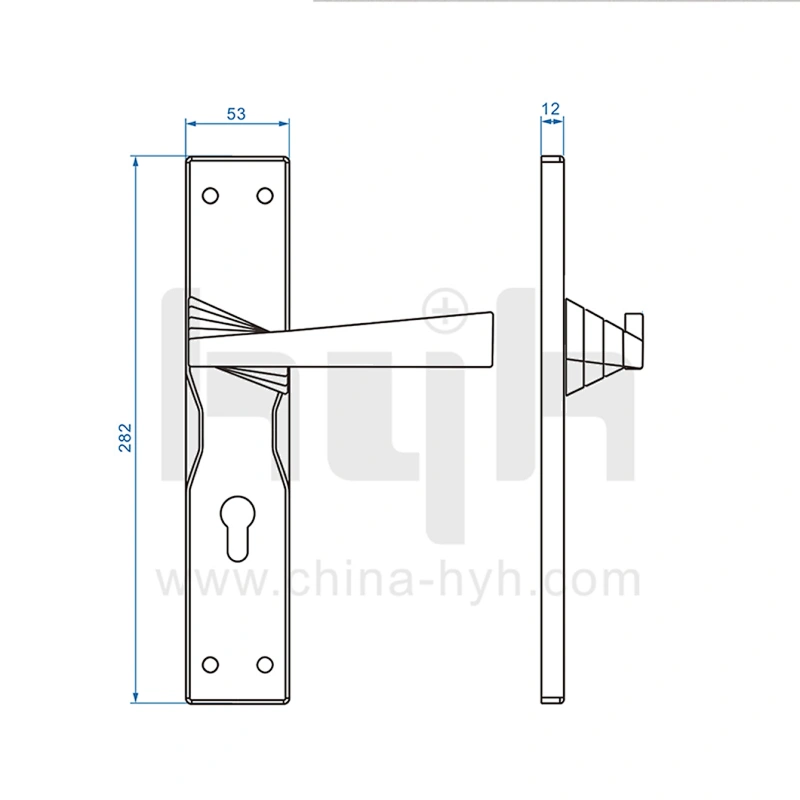 Zinc Patent Mortise Hotel Wooden Room Classic Zinc Alloy Door Lock