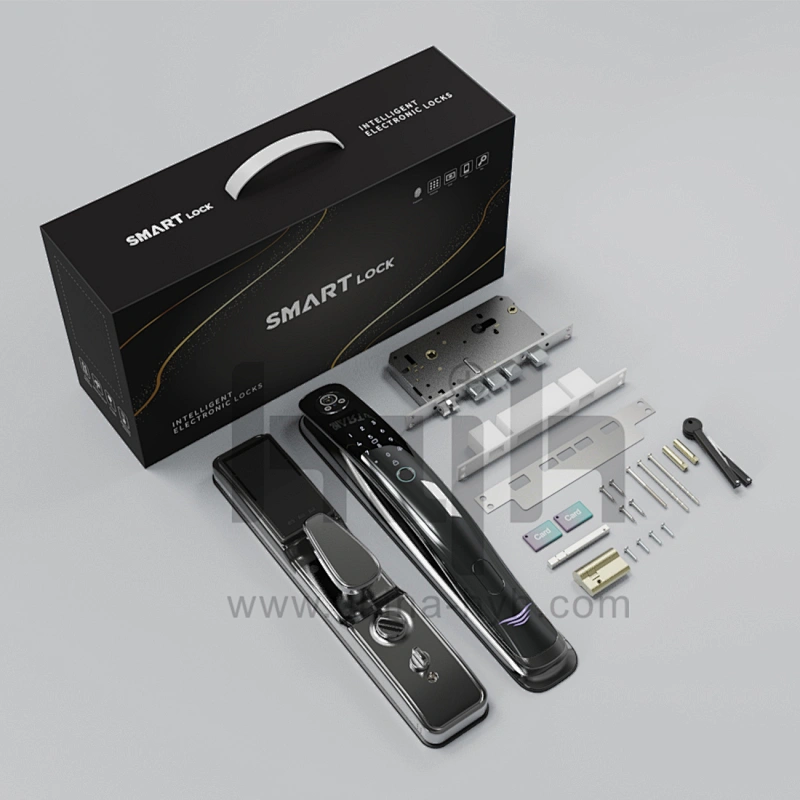 hyh aluminum alloy 3D face recognition smart door lock