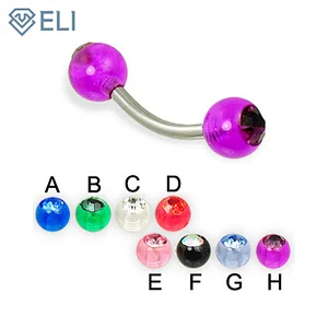Fashion Acrylic Curved barbell