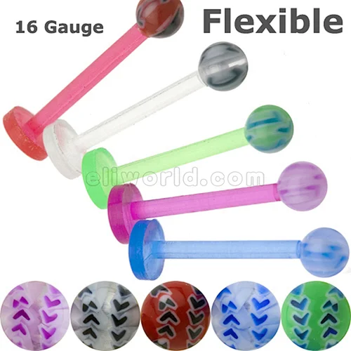 Multi-color Bio Flexible Labrets