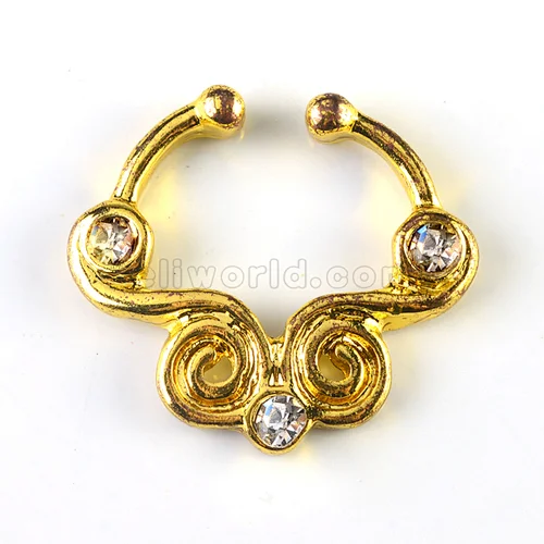 Fashion Gold Alloy Septum Rings