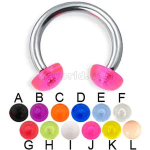 Colorful Acrylic Circular Barbells