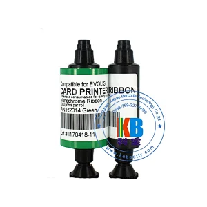 Compatible R2014 Dualys Series ID Card Printer Green Printing 1000prints pebble evoils ribbon