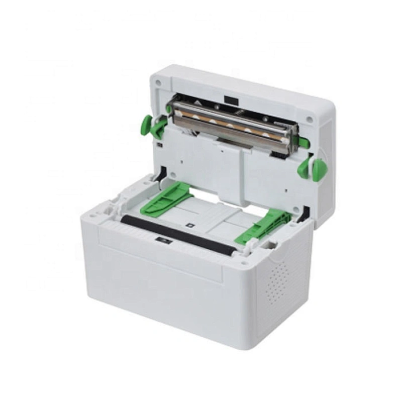 white self adhesive label sticker printing  DT108B direct thermal shipping label printer