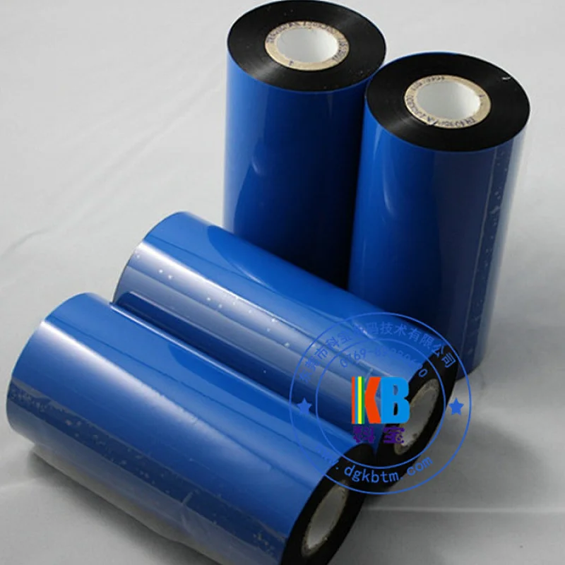 Compatible zebra printer DNP white resin color thermal label sticker printing barcode ribbon