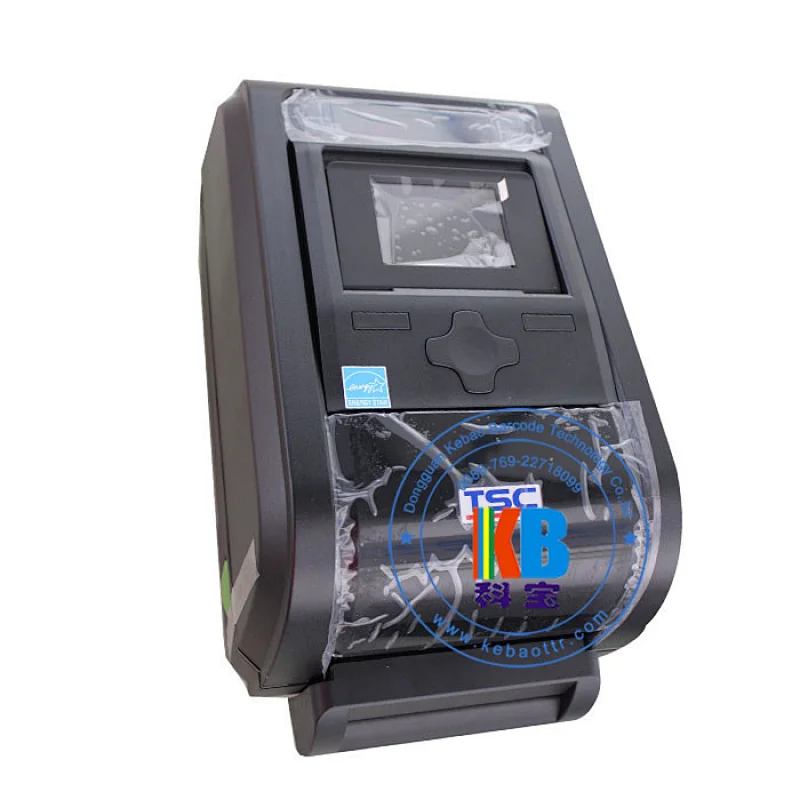 Fabric satin care label  t-shirt printing machineTX-300 lcd cutter barcode label color ribbon printer