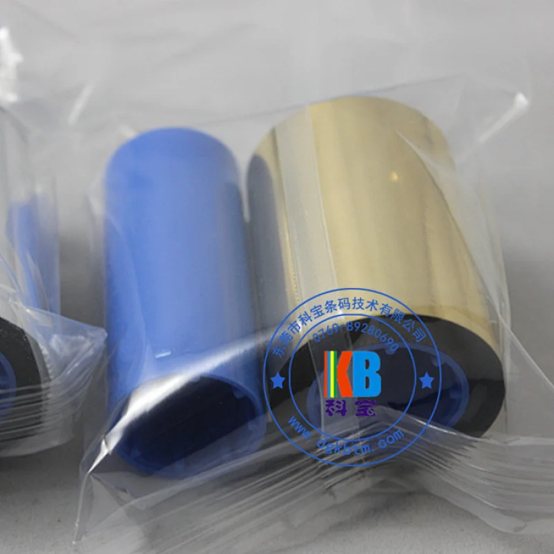 Metallic silver resin wax high quality pvc card printer p330i id card color ribbon