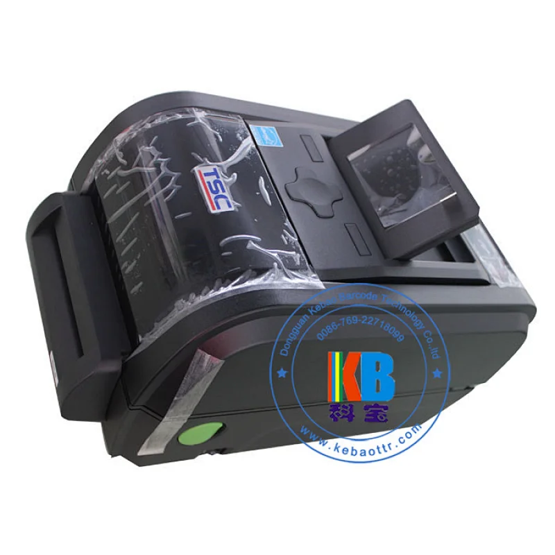 Fabric satin care label  t-shirt printing machineTX-300 lcd cutter barcode label color ribbon printer