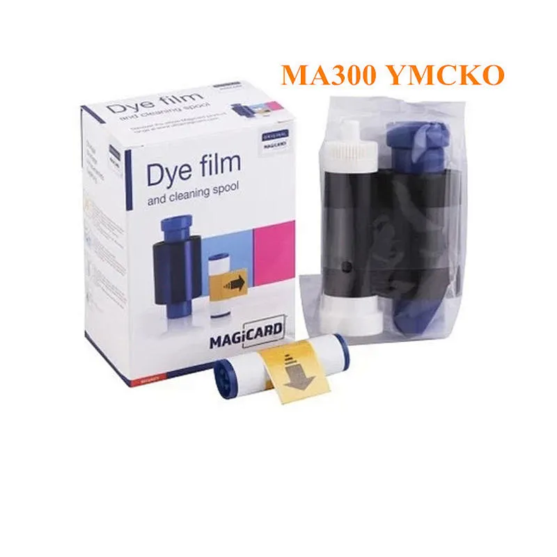 YMCKO thermal transfer printing  Magicard  MA300 Card Printer Enduro ID Card Printer Ribbon