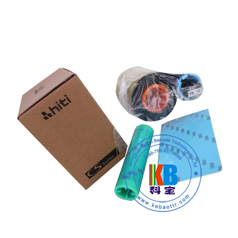 original Card Printer YMCKO color hiti ribbon
