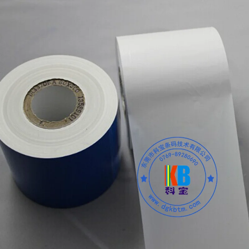 Compatible zebra printer DNP white resin color thermal label sticker printing barcode ribbon